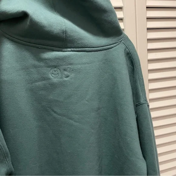 Glossier Limited Edition Sage Dark Green Logo Hoodie - Picture 11 of 11